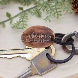 Pressed Penny Keychain - Adventure Awaits